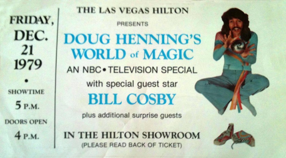 Grandinetti Collection - Doug Henning 1979 TV Special Ticket