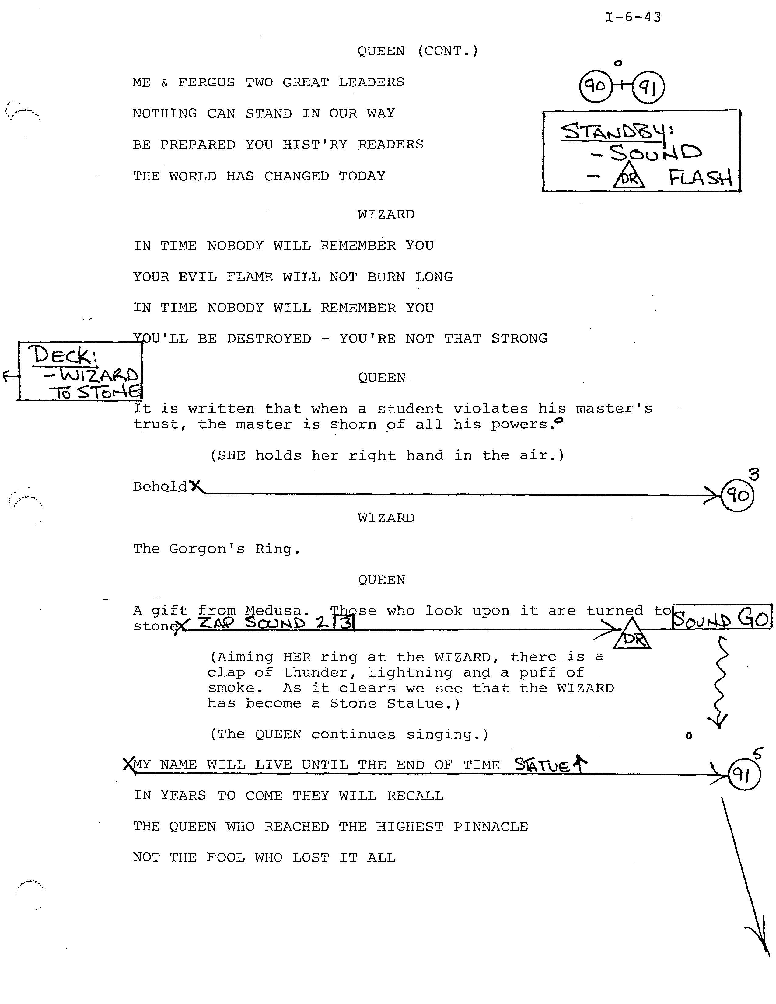 Stage Notes For Script Original Stage Manager”Merlin” Script with Notes: Part 2 – THE DOUG ...