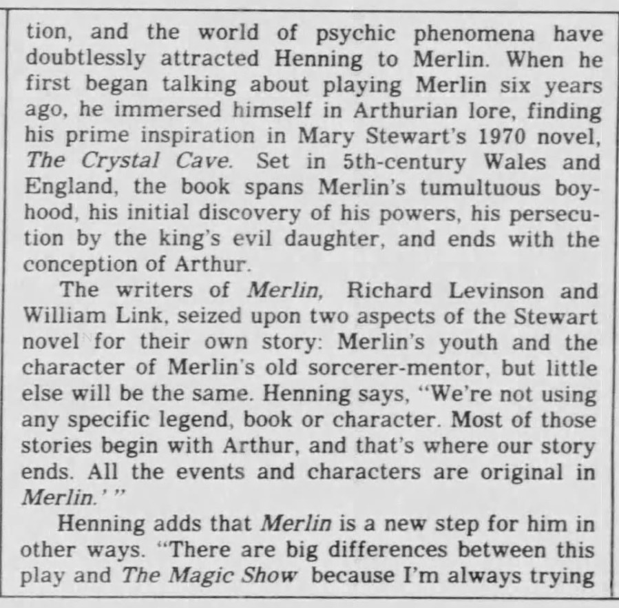“Citizen Register”12/5/82: Merlin Article – THE DOUG HENNING PROJECT